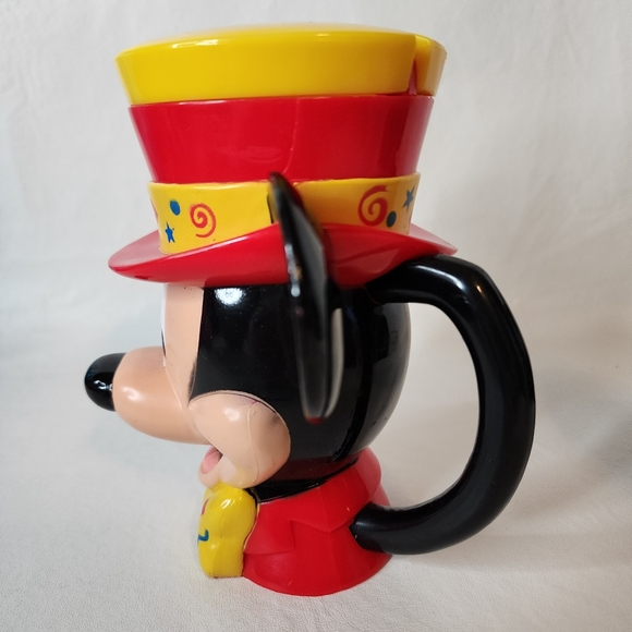 Mickey Mouse Collectible Cup Ringmaster Disney on Ice Flip Top Hat Vintage - Picture 4 of 11